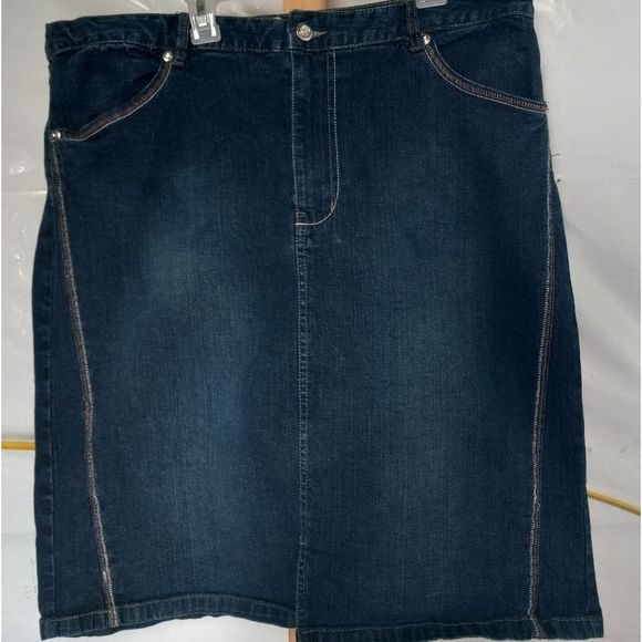 Just My Size Dresses & Skirts - JUST MY SIZE DENIM SKIRT